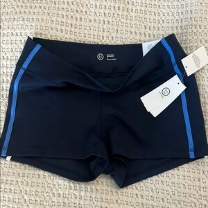 Holister Gilly Hicks Women's Black Shorts with Blue/White Accents Large